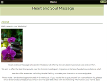 Tablet Screenshot of heartandsoulmassages.com